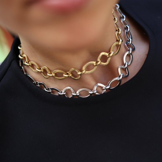 Gabby vintage links necklace