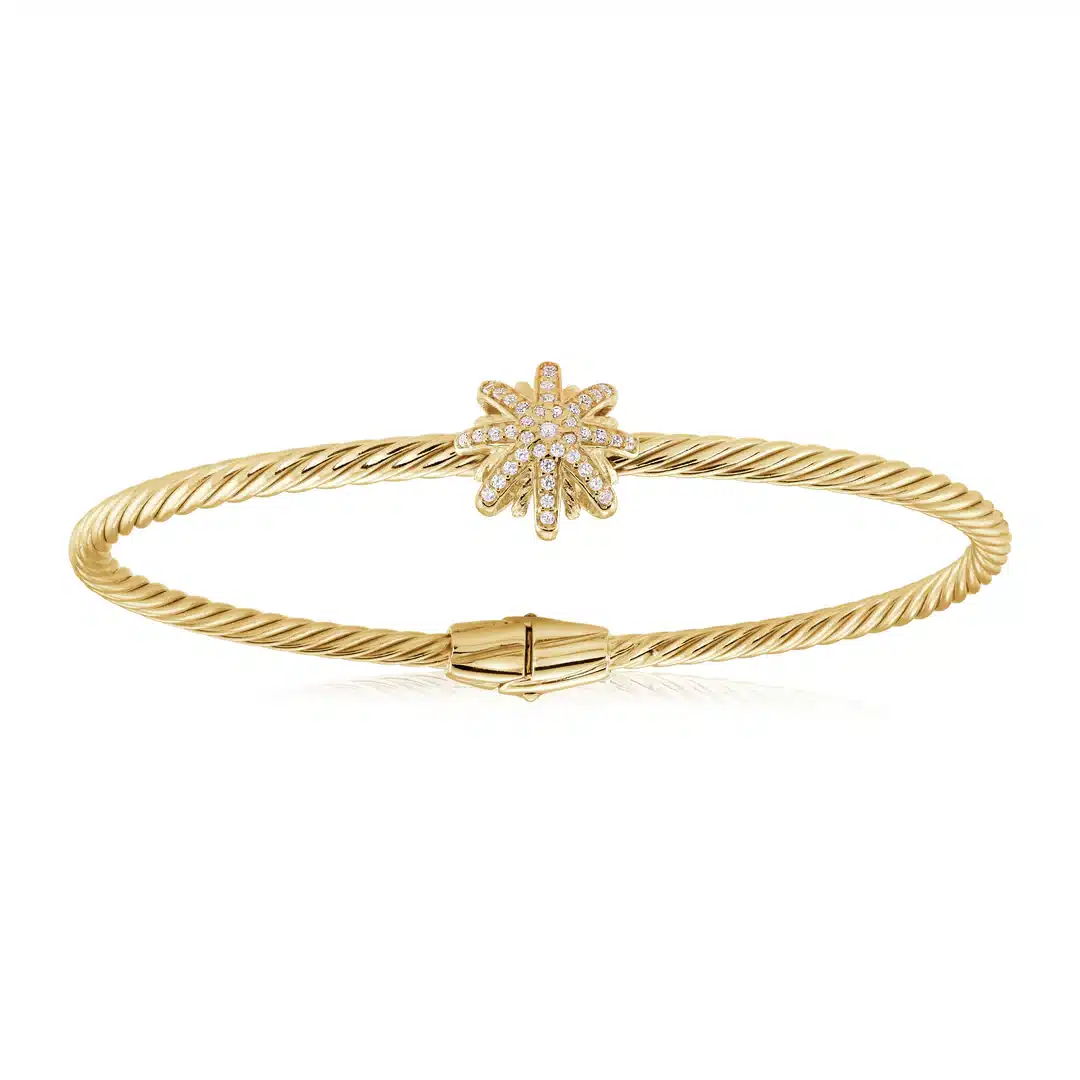 Starburst twist bangle