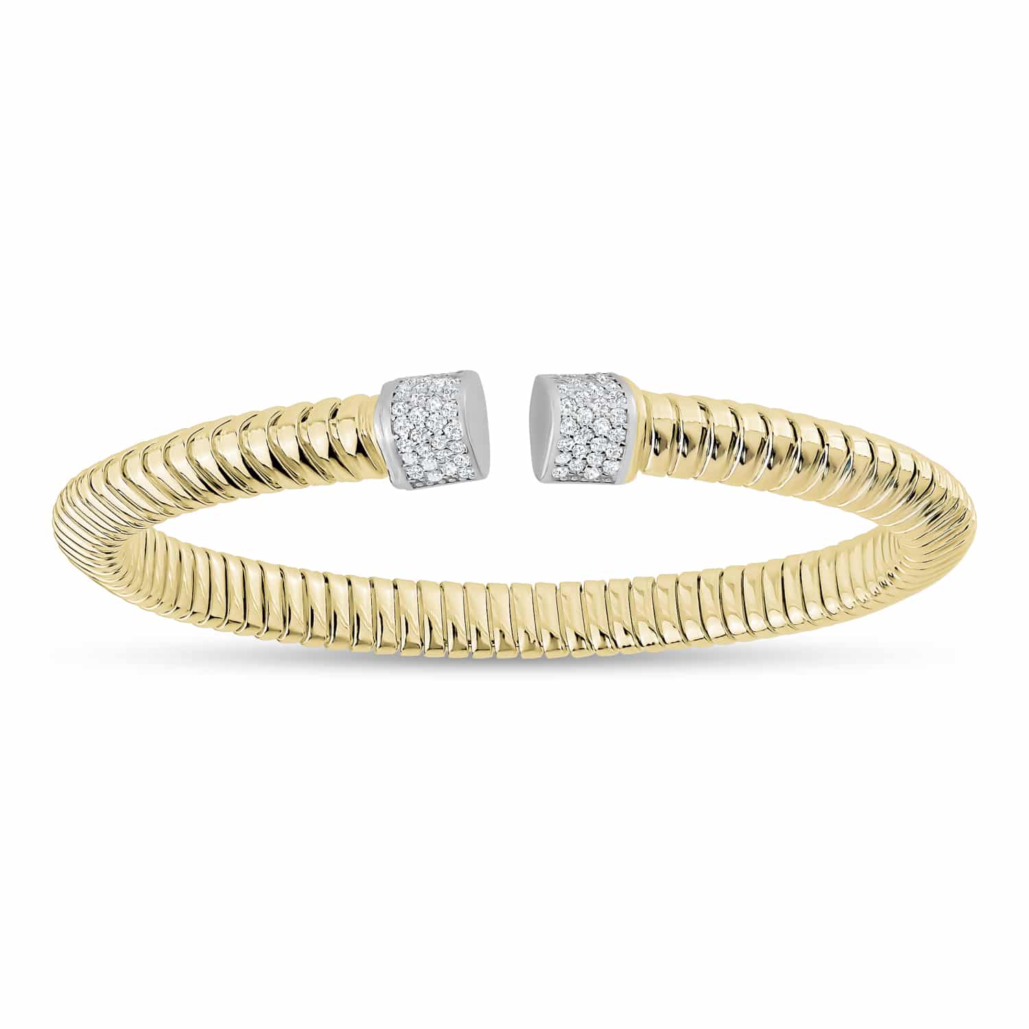 Stria grooved simple bracelet